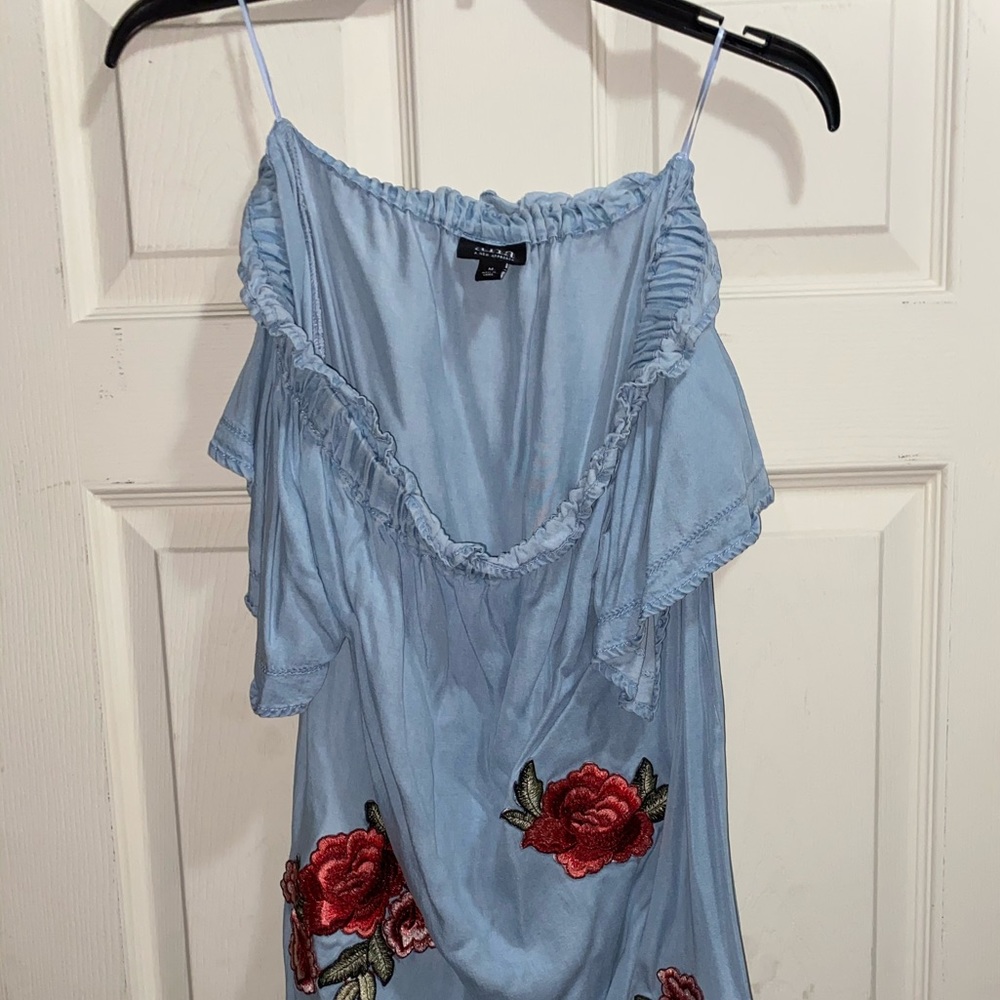 Denim flower dress